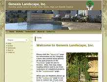 Tablet Screenshot of genesislandscape.net